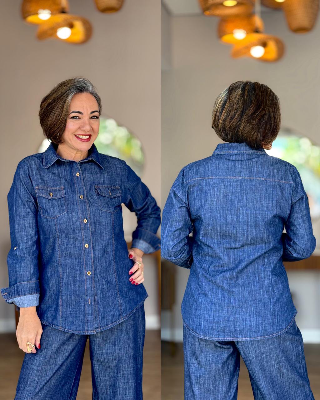 Camisa Jeans Sarjada