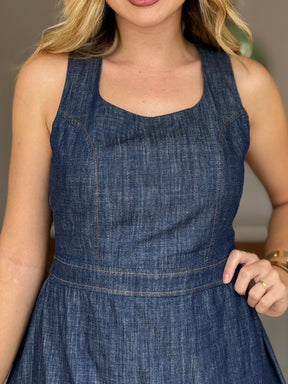 Vestido Jeans Sarjado