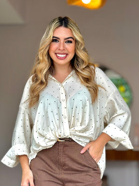 Camisa Over Poá
