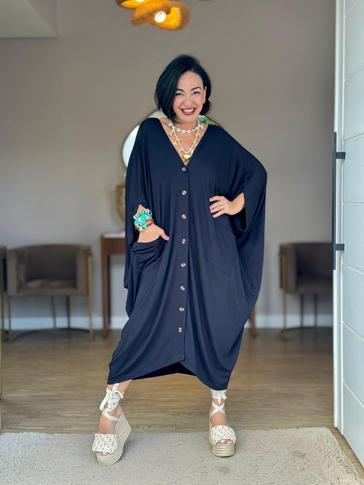 Vestido Kafta Arara
