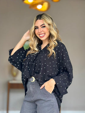 Camisa Over Poá
