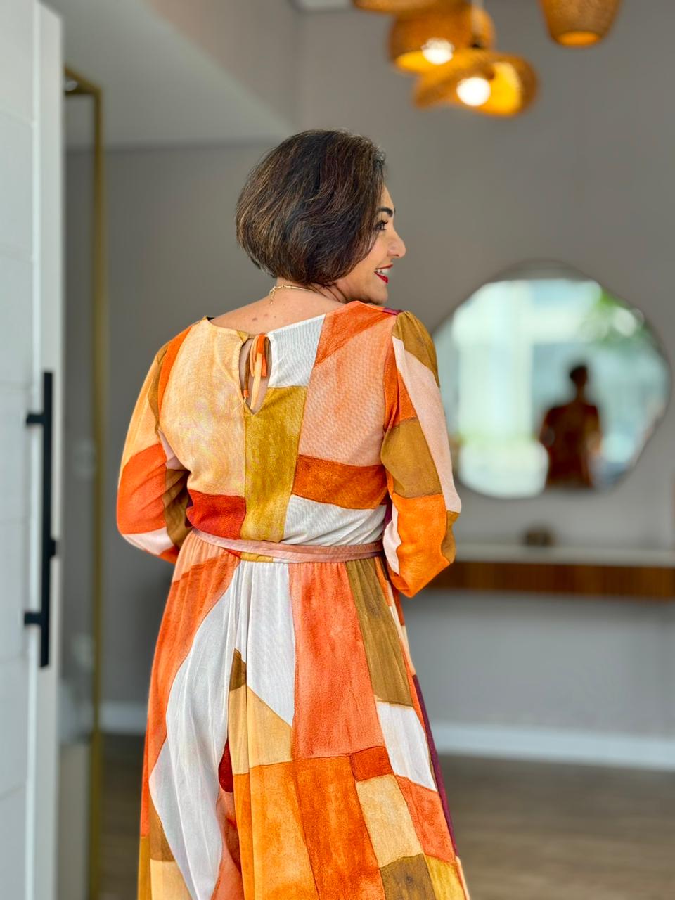 Macacão Tule Manga Longa