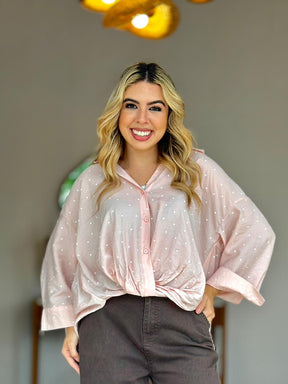 Camisa Over Poá