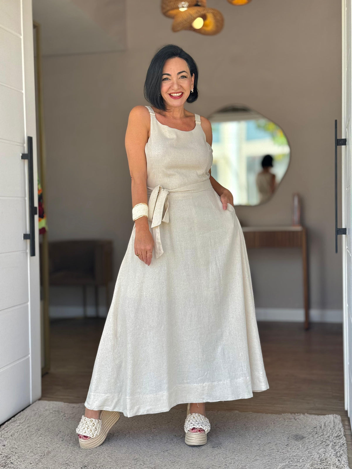 Vestido Linho Plus