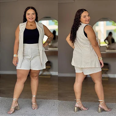 Conjunto Colete Plus