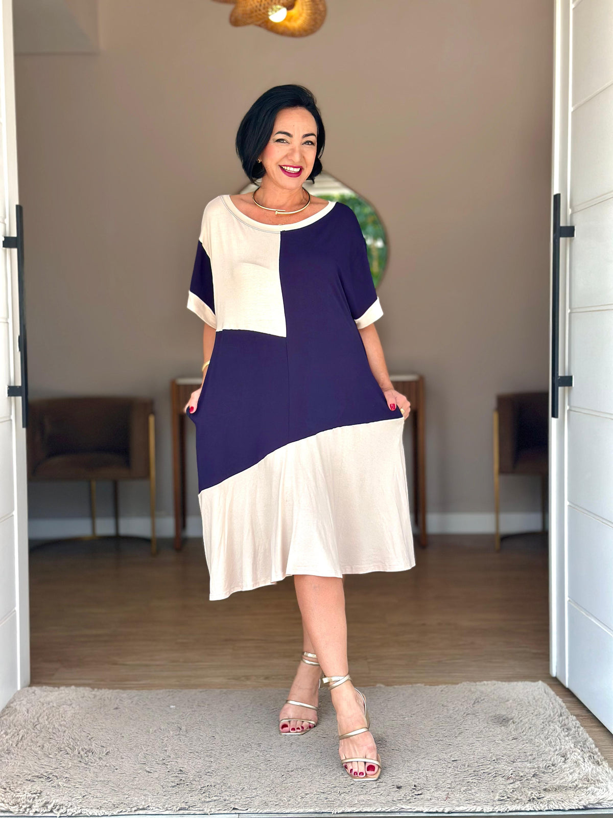 Vestido Bicolor