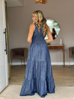 Vestido Jeans Sarjado