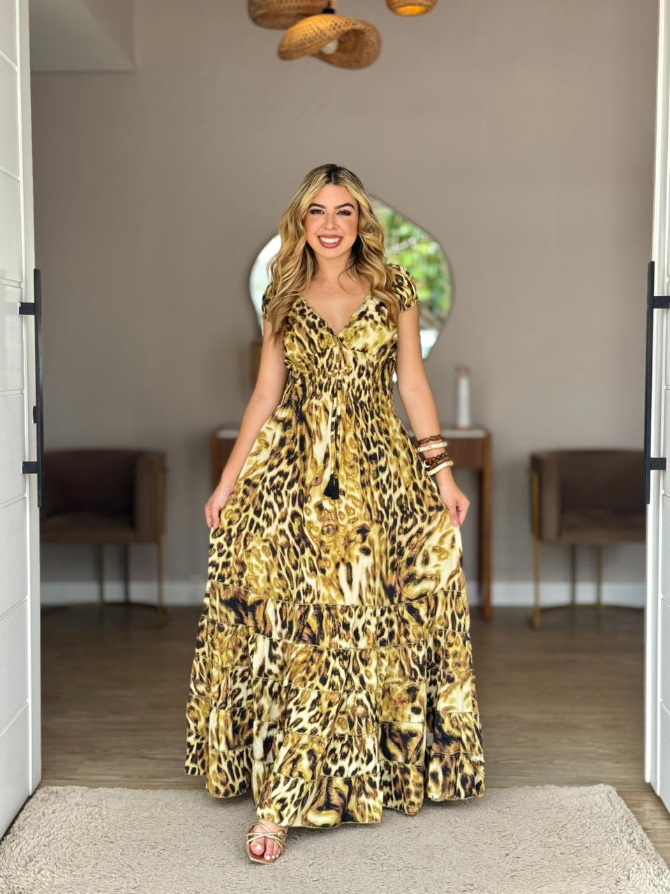 Vestido Indiano Animal Print